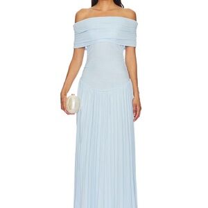 Lioness Strapless Light Blue Dress (Size Medium)